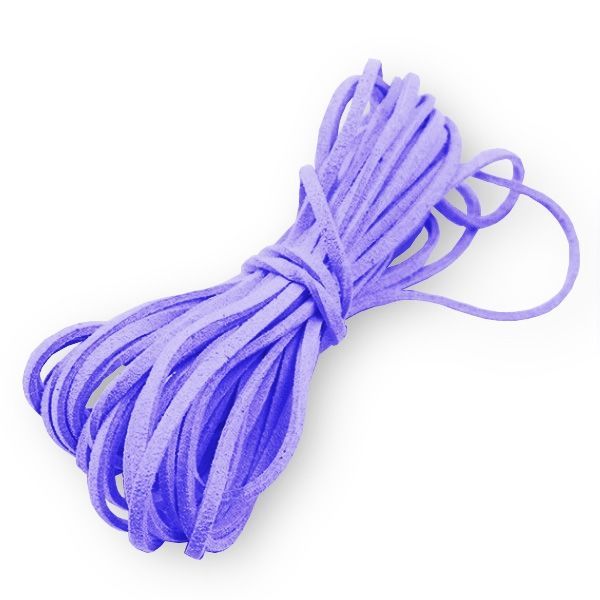 S4U Semišová šňůrka světle fialová - 2,5 mm, délka 100 cm - LR8001-22