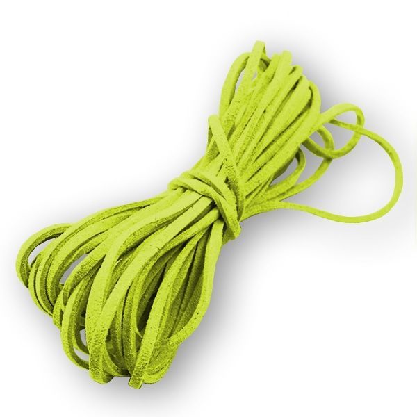 S4U Semišová šňůrka zelená - 2,5 mm, délka 100 cm - LR8001-09