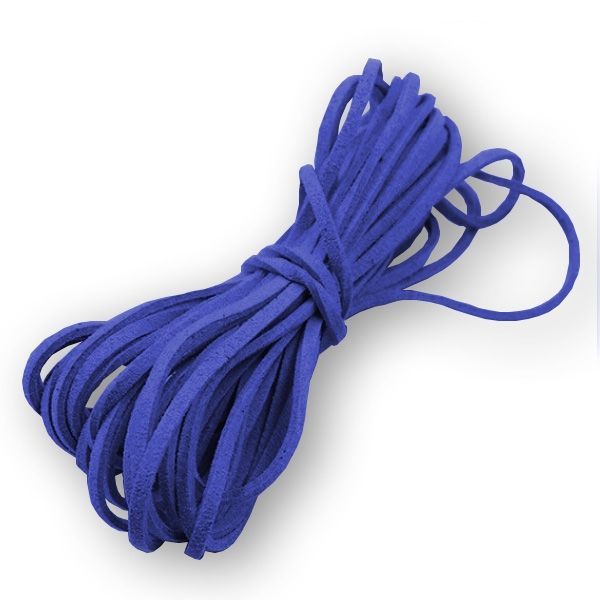 S4U Semišová šňůrka tmavě modrá - 2,5 mm, délka 100 cm - LR8001-24