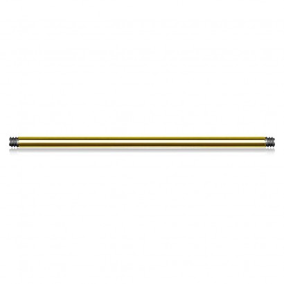 Zlacená náhradní tyčka, závit 1,2 mm (1,2 x 8 mm)