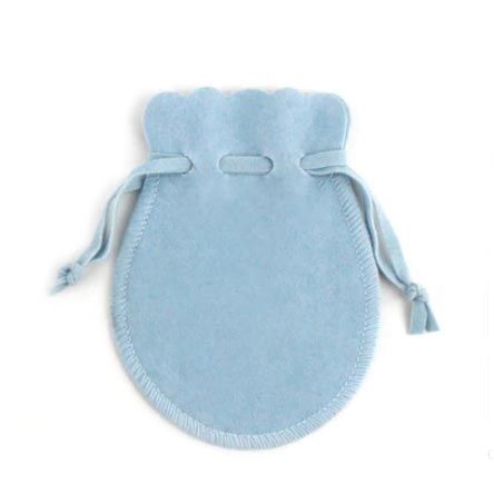 S4U Semišový dárkový sáček světle modrý, 7 x 9 cm - KR1035-LB