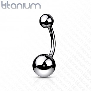 Piercing do pupíku - banánek malý TITAN 1,6 mm