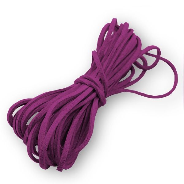 S4U Semišová šňůrka vínová - 2,5 mm, délka 100 cm - LR8001-21