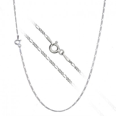 Stříbrný řetízek figaro, š. 1,4 mm (42 cm, 1,95 g)