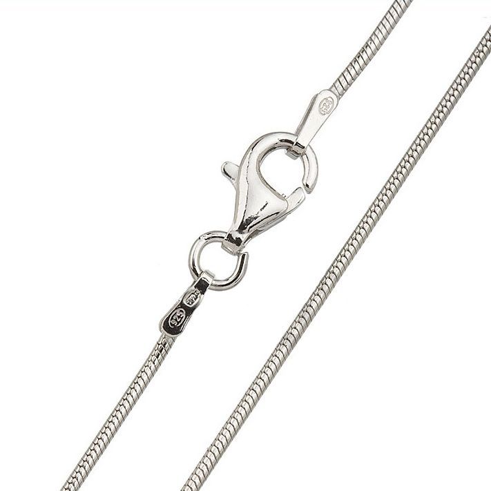 Stříbrný řetízek - had 1 mm (42 cm, 2,71 g) - ZB120-42