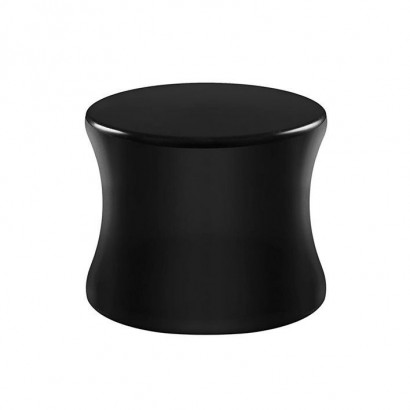Akrylátový plug do ucha černý (19 mm)
