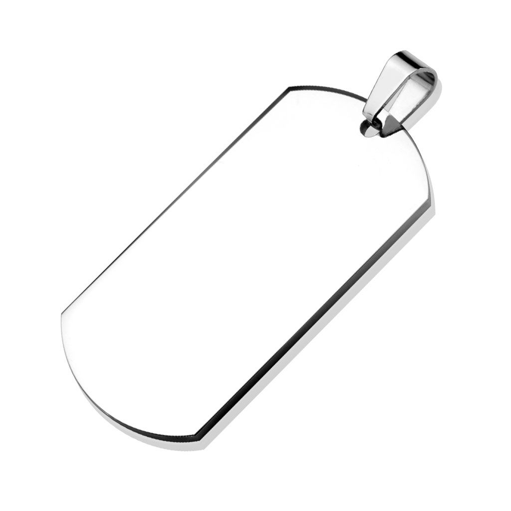 Ocelový přívěsek - vojenská známka EXTRA VELKÁ - DR1010