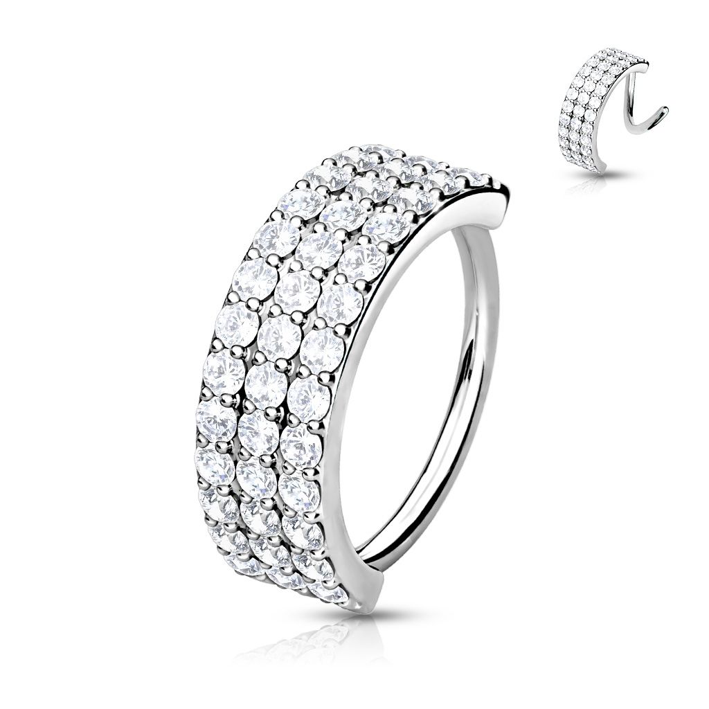 Levně Piercing do nosu / helix piercing 1,0 x 8 mm - NS0042ST-1008