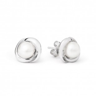 Perlové náušnice – bílé perly