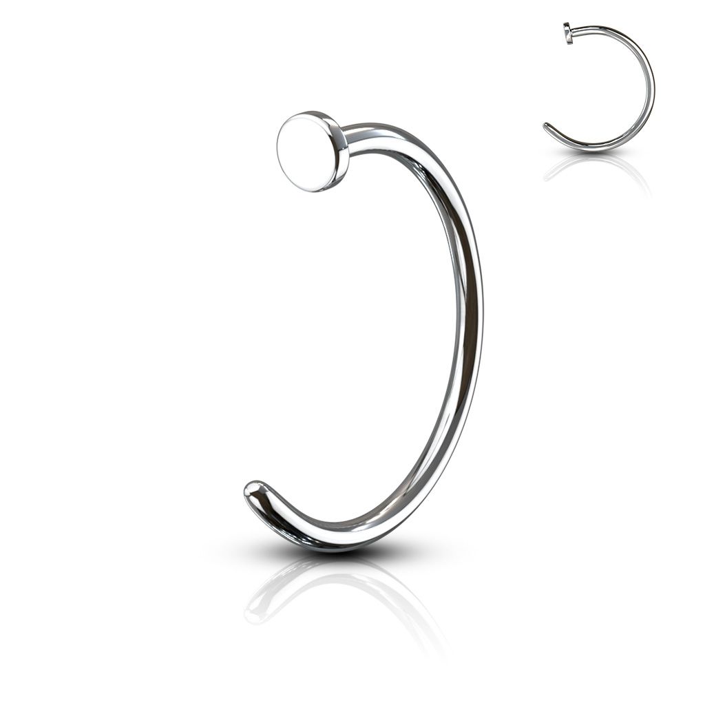 Levně Piercing do nosu kruh (0,8 x 6 mm) - N01074-0806