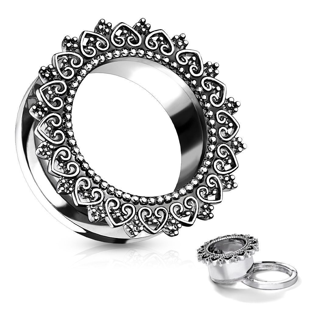 Tunel do ucha s ornamenty (16 mm) - TN01139-16
