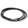 Kaučuková šňůrka na krk černá tl. 3 mm (60 cm)