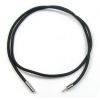 Kaučuková šňůrka na krk černá tl. 3 mm (60 cm)