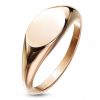 Zlacený ocelový prsten s možností rytiny (57)