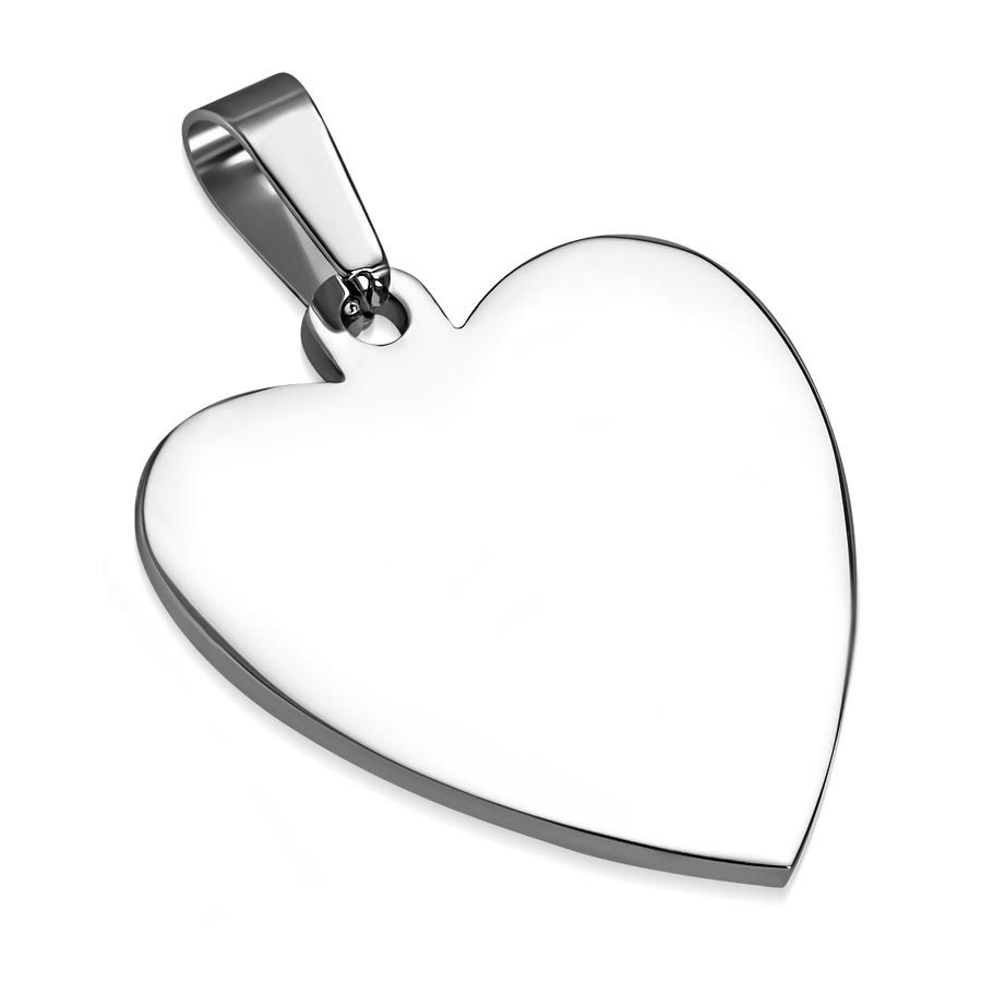 S4U Ocelový přívěsek - srdíčko - DR1207