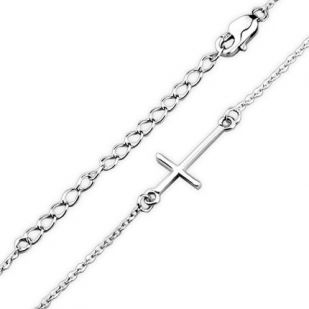 Stříbrný náhrdelník - křížek