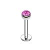 Piercing do brady - labreta 1,2 x 8 mm (modrá)